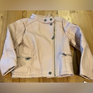NWT Urban Republic Girls Collection Light Pink Kids Size 6x Faux Leather Jacket